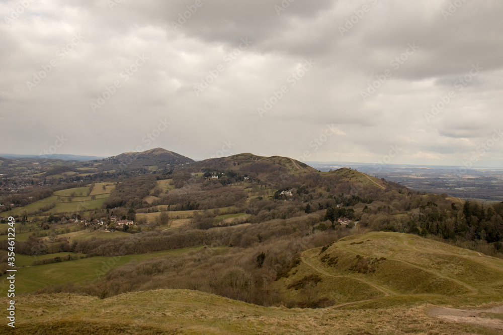 Clouds over the hills in Malvern