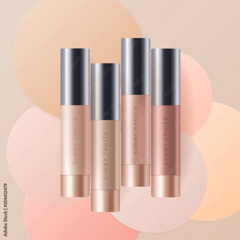 Concealer, foundation cosmetic ads template Concealer, foundation cosmetic ads template