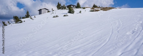 Panorama Winteridylle Alpen