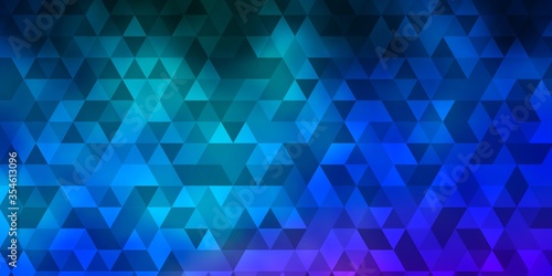 Light Blue, Red vector background with triangles.