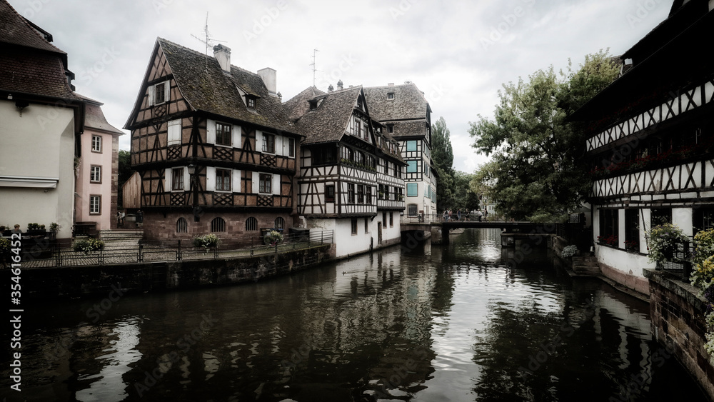 Obraz premium Viertel Petite France in Straßburg, Frankreich, Europa