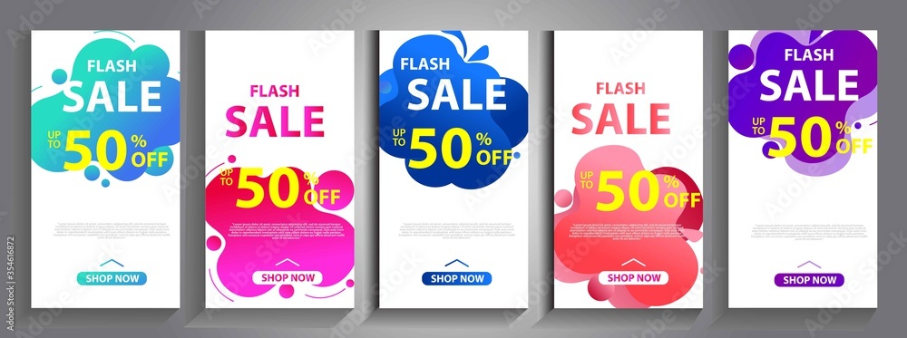 instagram story banner flash sale template