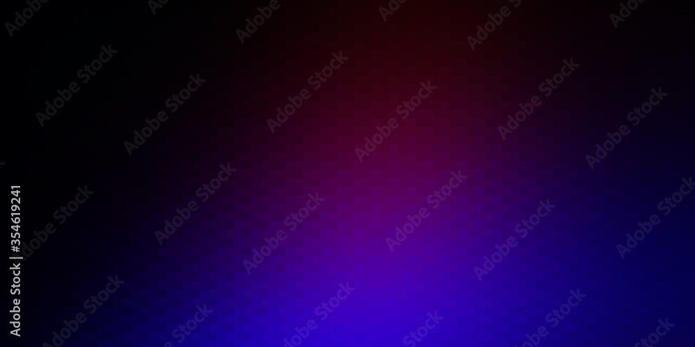 Dark Blue, Red vector backdrop with rectangles. Abstract gradient illustration with colorful rectangles. Best design for your ad, poster, banner.