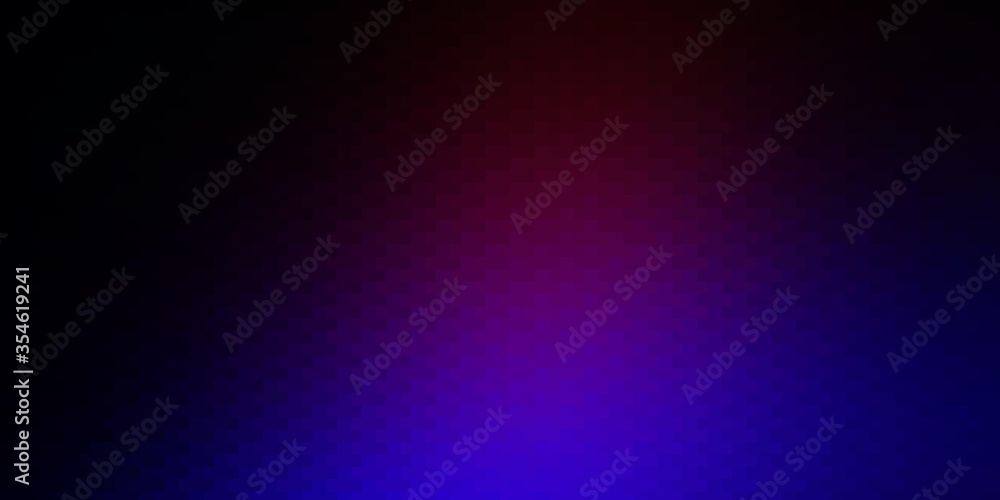 Fototapeta premium Dark Blue, Red vector backdrop with rectangles. Abstract gradient illustration with colorful rectangles. Best design for your ad, poster, banner.