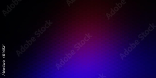 Dark Blue, Red vector backdrop with rectangles. Abstract gradient illustration with colorful rectangles. Best design for your ad, poster, banner.