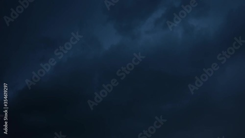 Time lapse motion of The reflection of the Sun and the clouds move fast on the sky.
