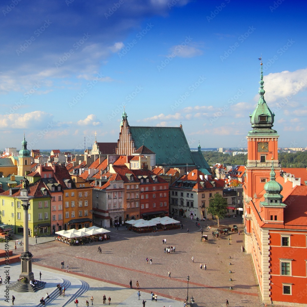 Obraz premium Warszawa - zabytki w Polsce