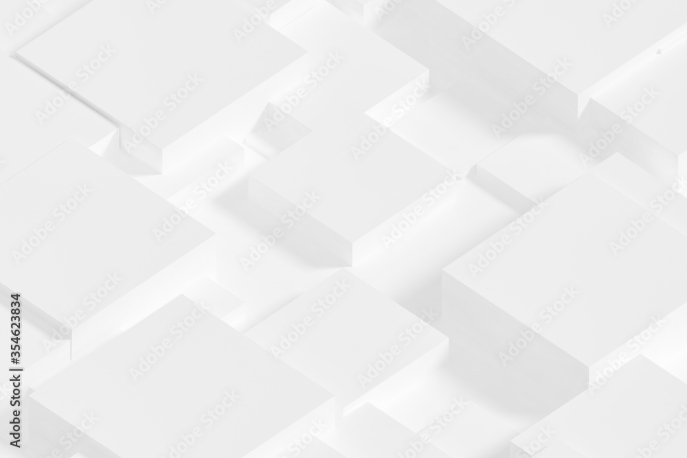 White cubes abstract background - chaotic pattern. White cubes abstract background - chaotic pattern.