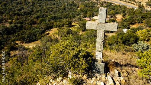 cross in the mountains