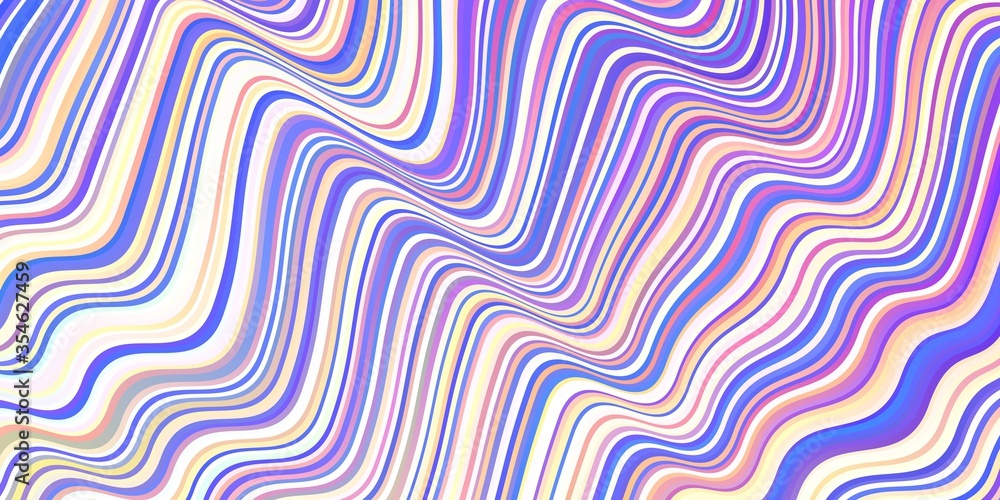 Light Multicolor vector texture with bent lines.