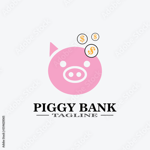 Cartoon pig Design illustration