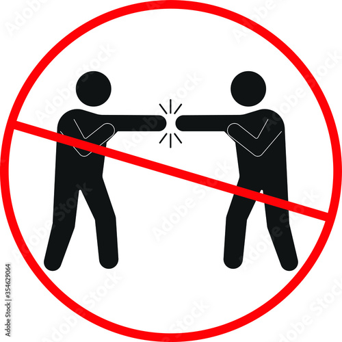  fighting not allow icon
