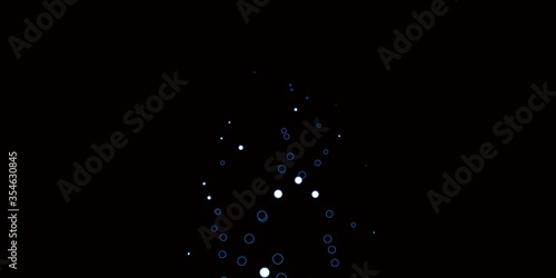 Dark BLUE vector layout with circle shapes. Modern abstract illustration with colorful circle shapes. Pattern for booklets, leaflets.