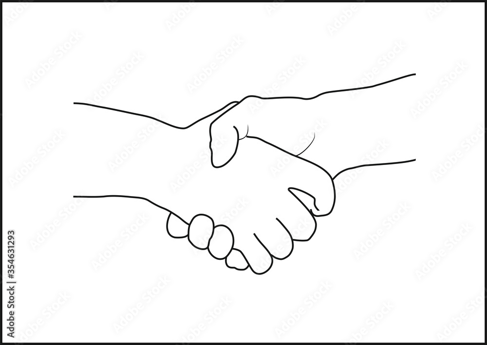Black and white illustration of hands
Black and white illustration of hands