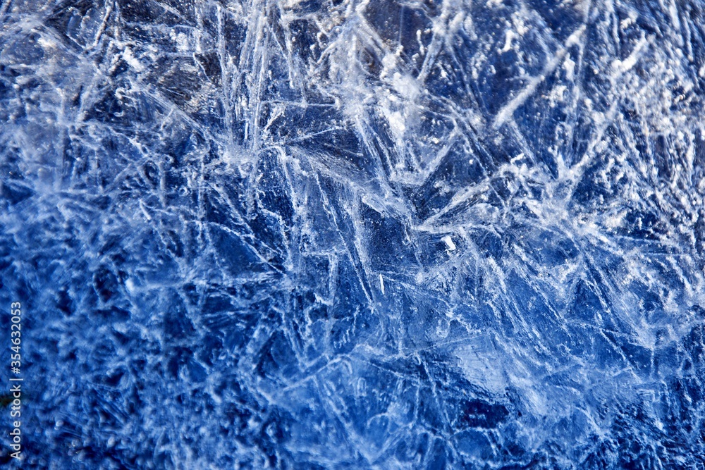 Fototapeta premium blue ice texture