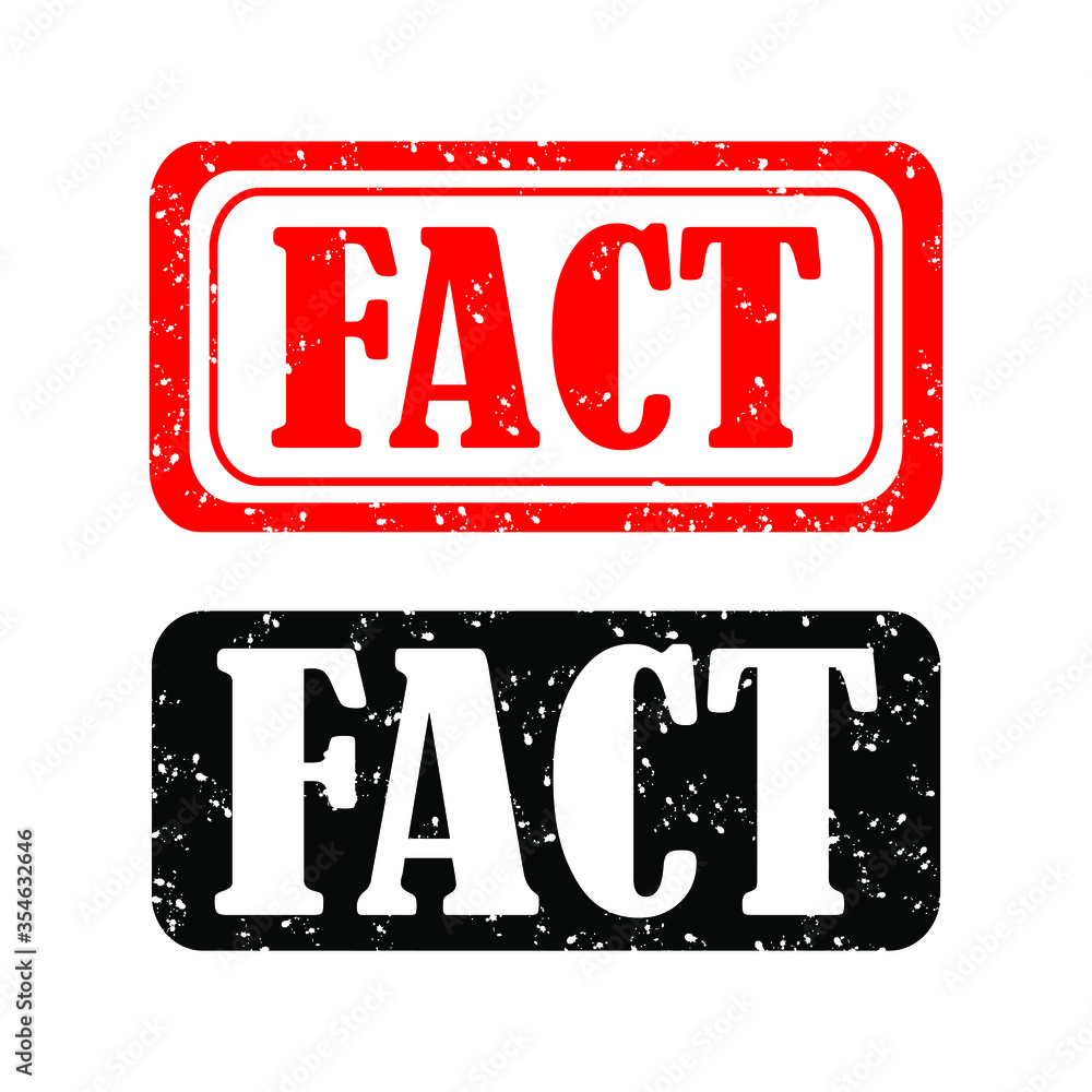 Fact grunge rubber stamp. vector illustration