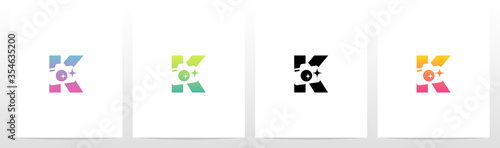 Photography Camera On Letter logo Design K