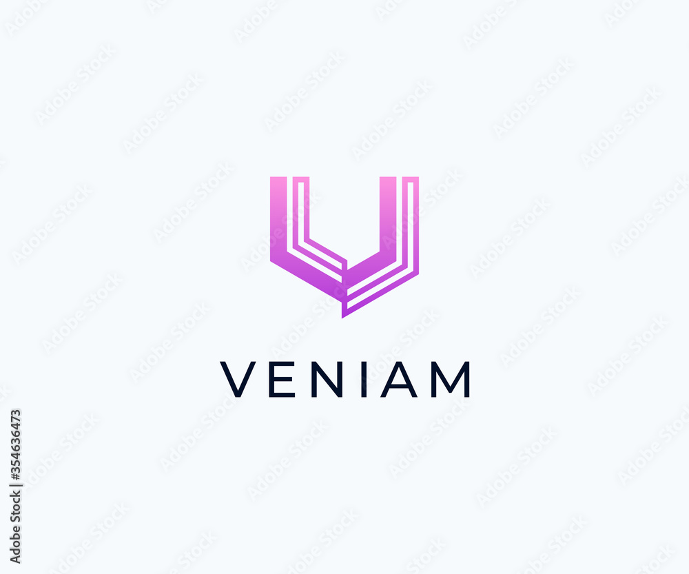 Abstract letter V logo design vector template Abstract letter V logo design vector template