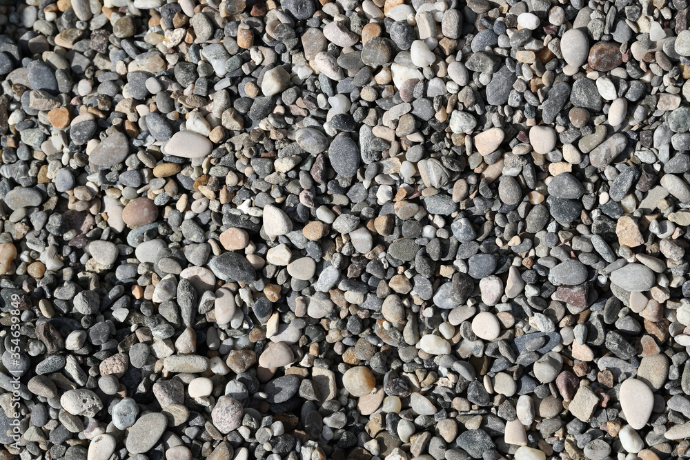 Background of round stones in various sizes Background of round stones in various sizes