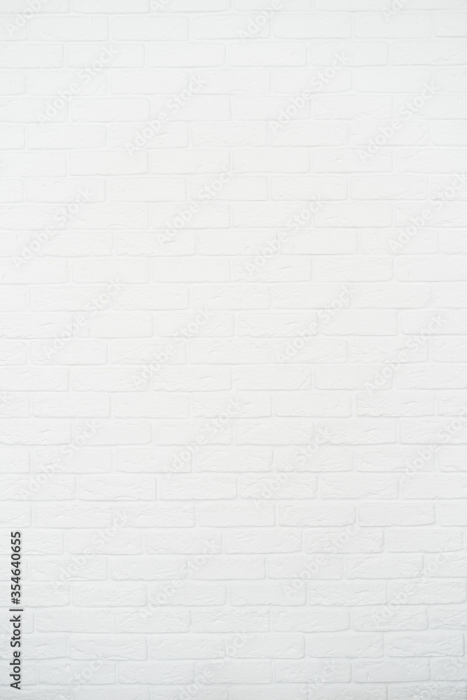 Copy space on new and white brick wall Copy space on new and white brick wall