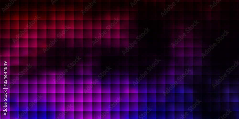 Dark Purple, Pink vector backdrop with rectangles.