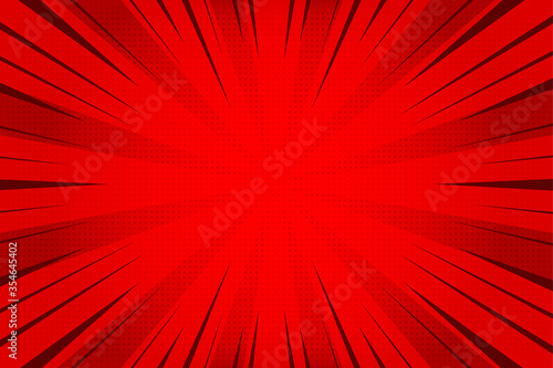 Comic red background book. Art abstract background texture