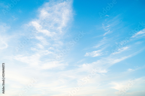 Blue sky with cloud bright at. Border, Thailand - Malaysia