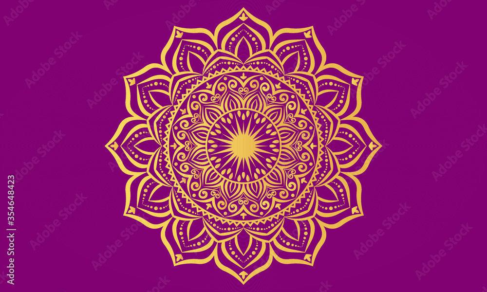Luxury Floral Mandala Ornament Design Background