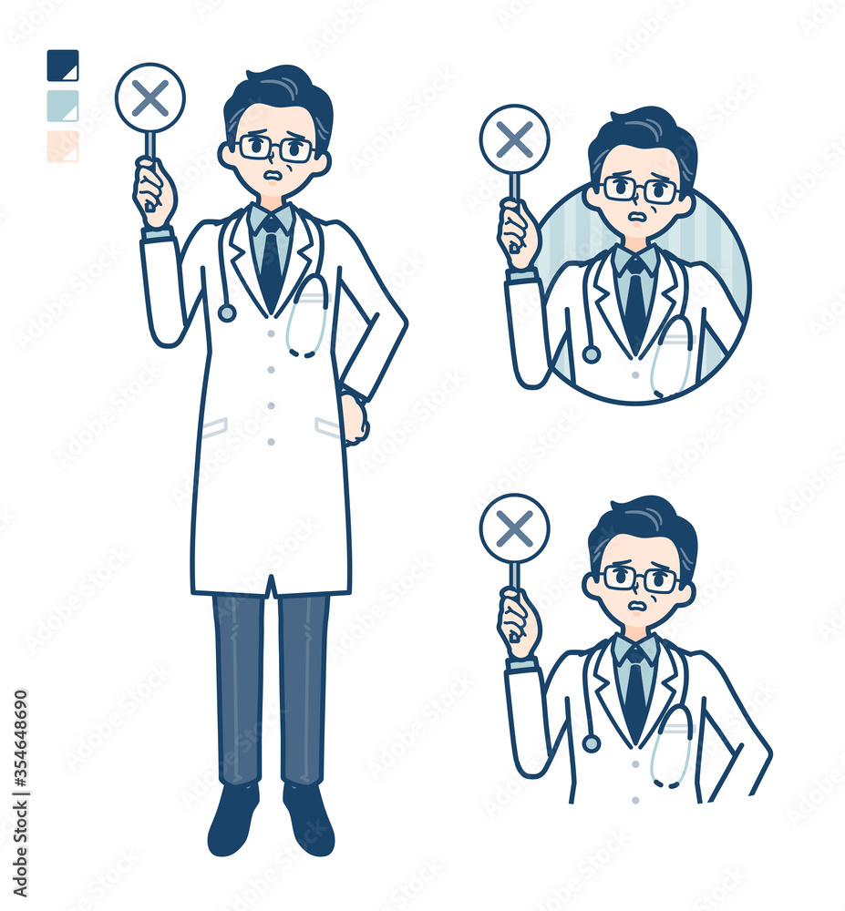 simple Doctor old man_cross-panel