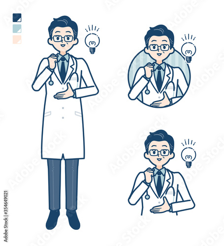 simple Doctor old man_idea