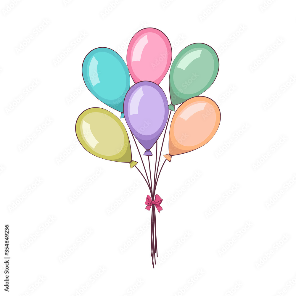 custom made wallpaper toronto digitalBalloons icon. Balloons on white background. Balloons flat icon. Vector illustration.