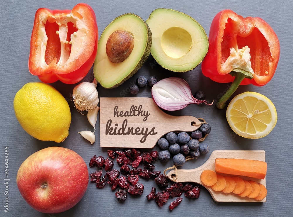 The best foods for kidneys health. Healthy food helps boost kidney