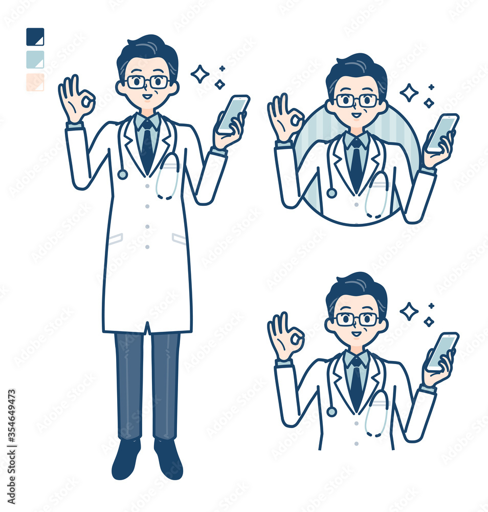 simple Doctor old man_smartphone-OK simple Doctor old man_smartphone-OK