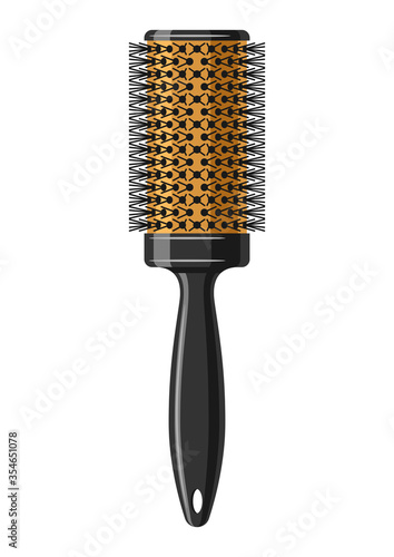 Barber illustration of professional hair comb.