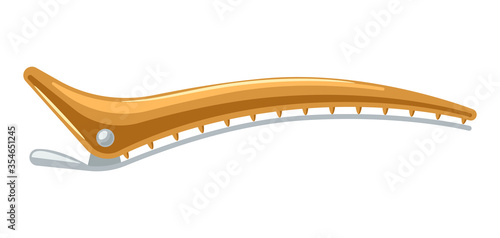 Barber illustration of professional hair clip.