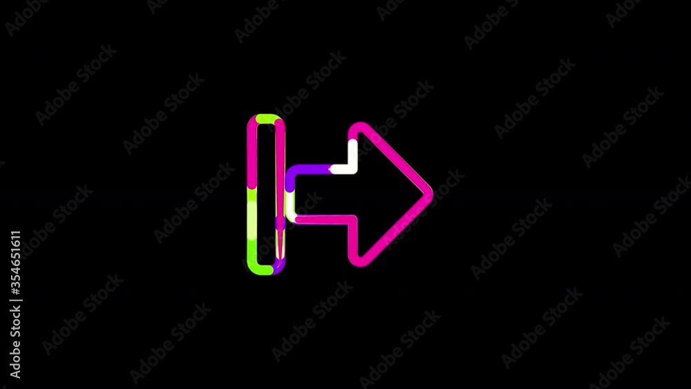 Circles gather in symbol arrow from left. After it crumbles in a line and moves to the camera. Alpha channel black Circles gather in symbol arrow from left. After it crumbles in a line and moves to the camera. Alpha channel black