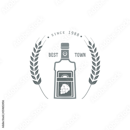 beer vector illustration design. modern beer icon logo