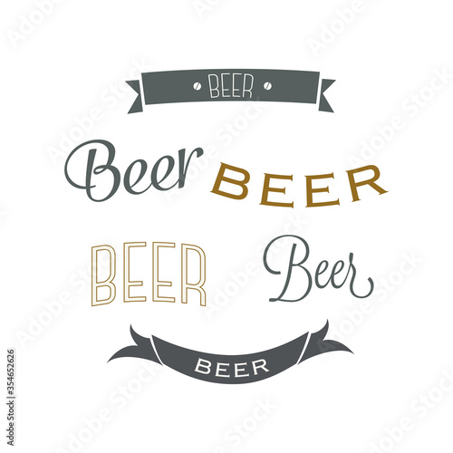beer emblem vector illustration design. beer icon logo symbol