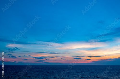 sunset over the sea © Chana