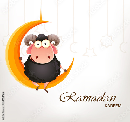 Eid al-Adha Mubarak. Traditional Muslim holiday