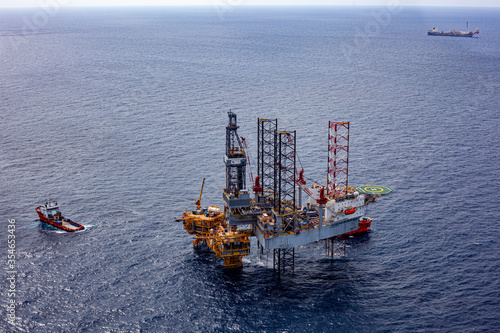 oil platform in the sea
