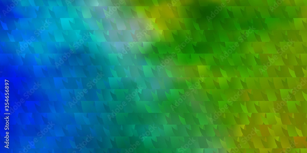 Light Blue, Green vector pattern with polygonal style.