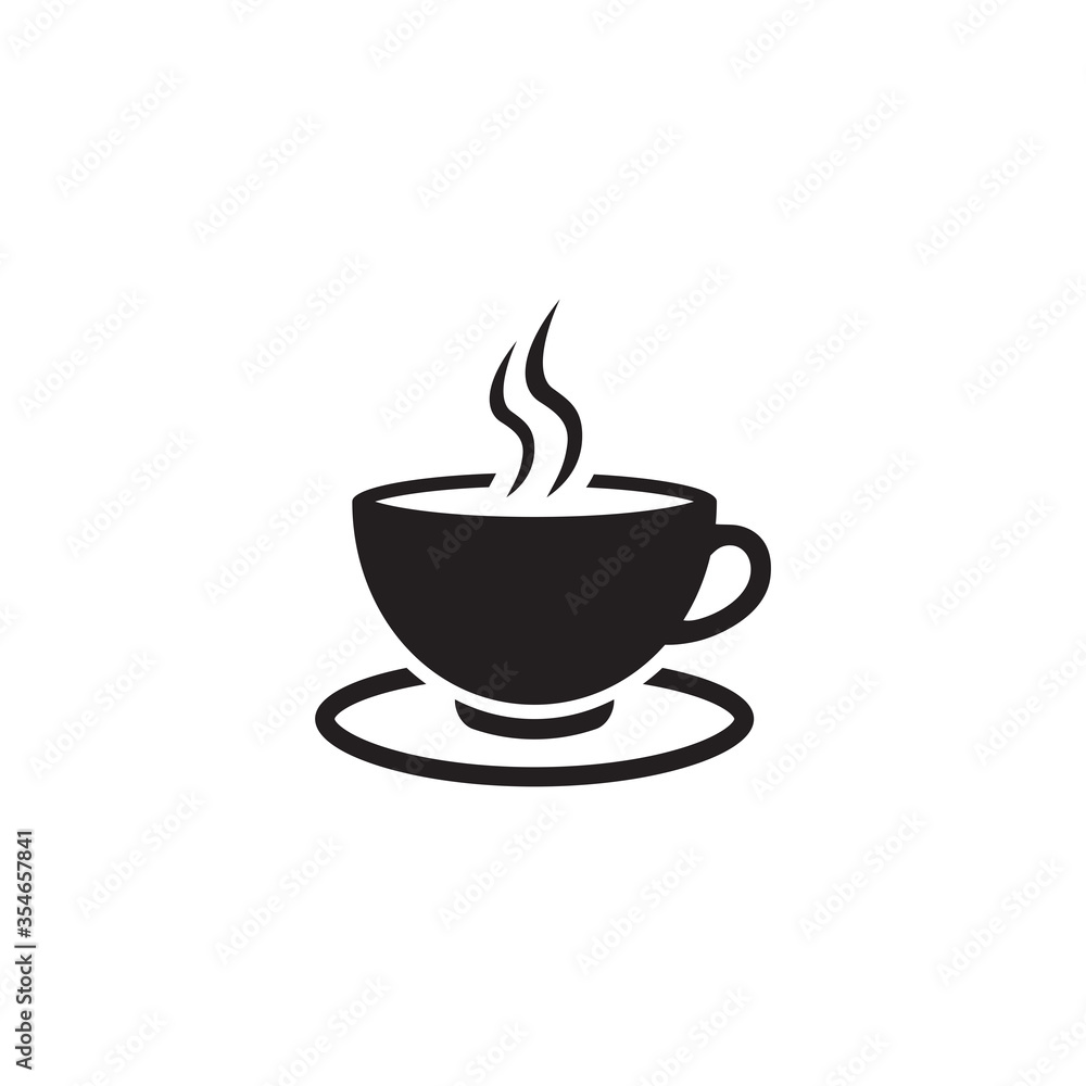 Fototapeta premium Tea cup vector icon fill
