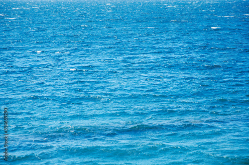 Abstract sea background ripple surface of blue water