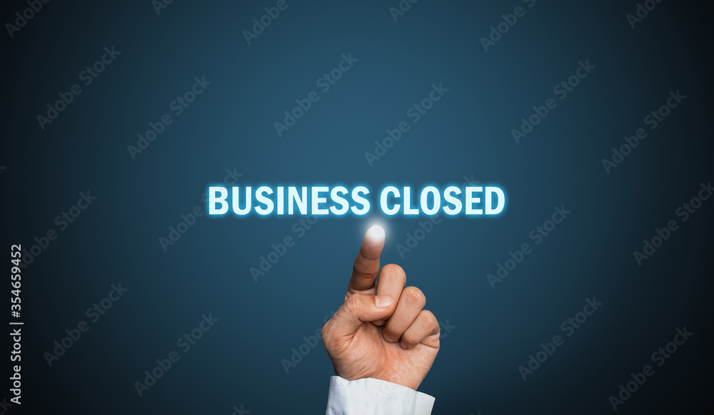Business closed bankruptcy concept, business problem Business closed bankruptcy concept, business problem