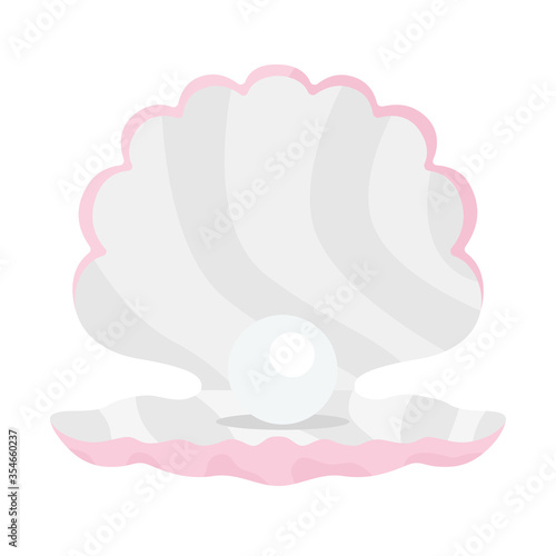 真珠貝のイラスト