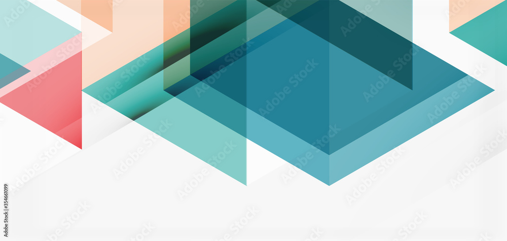 Geometric abstract background, mosaic triangle and hexagon shapes. Trendy abstract layout template for business or technology presentation, internet poster or web brochure cover, wallpaper Geometric abstract background, mosaic triangle and hexagon shapes. Trendy abstract layout template for business or technology presentation, internet poster or web brochure cover, wallpaper