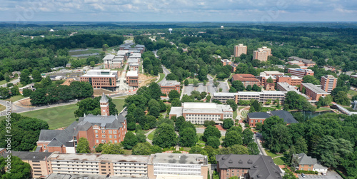 Aerial view of Clemson South Carolina