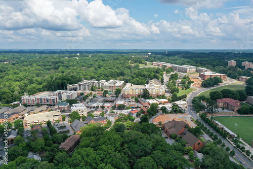 Aerial view of Clemson South Carolina