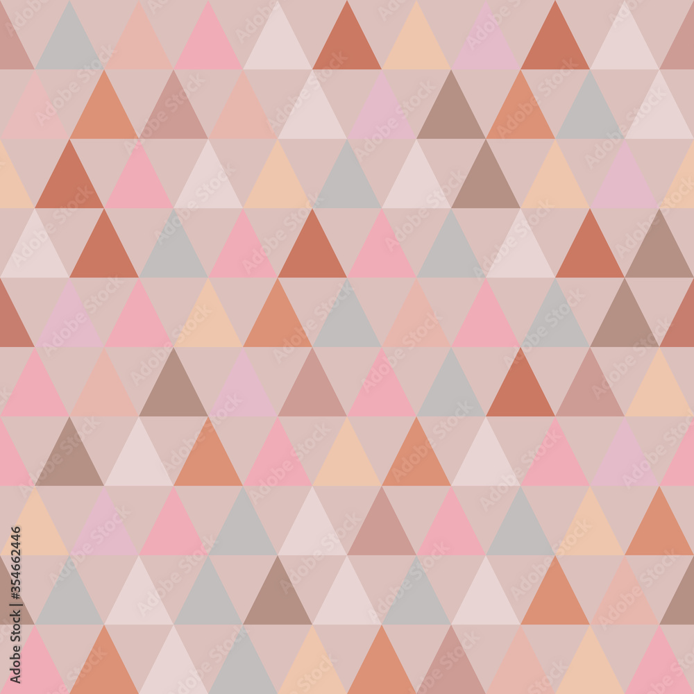 Triangles in stripes seamless vector with pink scandinavian background. Perfect for fabric, wallpaper. Triangles in stripes seamless vector with pink scandinavian background. Perfect for fabric, wallpaper.